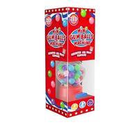 eBoutik - Retro Mini Gumball Machine with Bubble Gum - Novelty Candy Dispenser Gift - Easter Basket Hamper Filler - Fun Mothers Day Present - Red Bubblegum Sweets