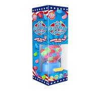 eBoutik - Retro Mini Gumball Machine with Jelly Beans - Novelty Candy Dispenser Gift - Easter Basket Hamper Filler - Fun Mothers Day Present Sweets (Blue Jelly Beans)