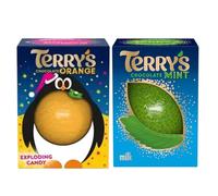 eBoutik - Set of 2 Chocolate Orange Poping Candy & Mint Gift Set, Festive Chocolate Gift for Kids Women and Men, Perfect Christmas Treat or Stocking Filler