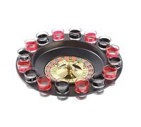 eBoutik - Shot Roulette Spinning Drinking Game Set For Halloween & Christmas -16 Shot Glasses with Metal Balls, Adult Party Entertainment Novelty Xmas Stocking Filler