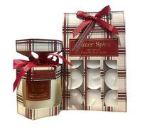 eBoutik - Strong Scented Christmas Winter Spice Candle Set - Xmas Tealight and Jar Gift Hamper Ideas - Cosy Festive Home Decor for Her - Long Burning Lights
