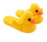 eBoutik - Super Soft Duck Slippers for Adults - Comfortable Cute Duck Animal Slippers - Warm Indoor House Shoes - Fun Gift for Easter, Spring & Mother’s Day (UK 5)