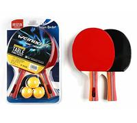 eBoutik - Table Tennis Bats & Balls Set - Get Fit Fun Outdoor & Indoor Ping Pong Game With Net - Fits On Any Table - Summer Portable Travel Family Garden Sports Game for Adults & Children