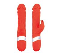 eBoutik - Thick Powerful Silicone Clitoral Stimulator Rabbit Vibrator - New 7 Modes Waterproof Dual Motor System - Long Lasting Silicone Adult Sex Toy for Women & Couples Fun (Naked Nude)