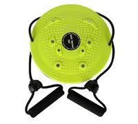 eBoutik - Twist Waist Slimming Disc with Resistance Bands - Body Shaping Balance Board for Home Workouts - Xmas Fun & Effective Core Exercise Gift - Christmas Fitness Gift (Lime)