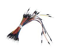 Eboxer 65pcs Breadboard Protoboard Jumper Wires Solderless Flexible Male to Male Cable Kit for Solderless Breadboard Arduin
