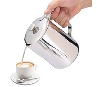 Eboxer Milk Frothing Pitcher 250mL/350mL/600mL/1000mL/1500mL/2000mL Stainless Steel Milk Jug Perfect for Making Coffee, Latte & Cappuccino(1500ml)