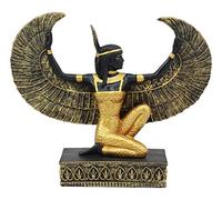Ebros Ancient Egyptian Civilization Kneeling Goddess Maat with Open Wings Figurine 8.5" Long Decor Sculpture Deity of Justice and Knowledge Counterpart of Isis Collectible