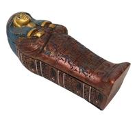 Ebros Ancient Egyptian Civilization Maatkare Hatshepsut The Great Royal Queen of Pharaoh Thutmose Sarcophagus Coffin with Embalmed Mummy Mini Figurine 3 Piece Set 7" Long Pyramid Relic