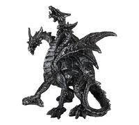 Ebros Ancient Legendary Three Headed Dragon Hydra Roaring Statue 8" Tall Dungeons Dragons Legends and Fantasy Decor Sculpture Medieval Renaissance Figurine Collectible (Gothic Silver)