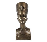 Ebros Bronzed Classical Egyptian Queen Nefertiti Bust Statue 7" Tall Beautiful Queen of Egypt Figurine Sculpture