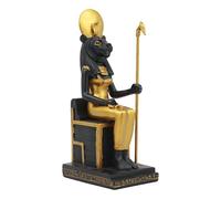 Ebros Classical Egyptian Gods and Goddesses Seated On Throne Statue Gods of Egypt Ruler of Mankind Decorative Figurine (Sekhmet Goddess of War and Hunting)