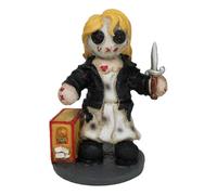 Ebros Gift Day of The Dead Pinheadz Monster Tiffany Valentine Bride of Chucky with Voodoo Stitches Figurine Halloween Collectible Fantasy Mythical Beings Undead Apocalypse Horror