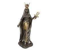Ebros Gift Ebros Egyptian Deity Goddess Hathor Holding Ankh Statue 11" Tall Patroness Of Motherhood Joy Love And Feminism