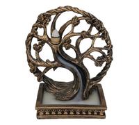 Ebros Gift Ethereal Forest Crann Bethadh Celtic Willow Tree of Life Backflow Incense Cone Burner Aroma Scent Figurine Mystical Earth Home Decorative Accent
