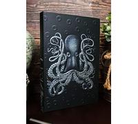 Ebros Gift Fantasy Necromancy Alchemy Kraken Sea Monster Titan Octopus Skull Journal Embossed Blank Page Hardcover Journal Book with Bookmarking Ribbon 8.25"x5.75"