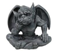 Ebros Gift Fantasy Winged Gargoyle with Hand On Cheek Thinking Figurine 5" Le Penseur Thinker Stoic Watchman As Talisman of Protection Renaissance Or Medieval Collectible