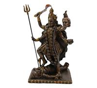 Ebros Gift Hindu Devi Goddess of Time Death and Doomsday Kali Bhavatārini Shakti Trampling Over Lord Shiva Body Statue Hinduism Altar Decorative Figurine in Hand Painted Resin Finish
