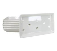 Ebros Gift Japanese Cuisine White Melamine Neta Zara Sushi Sashimi Chef Serving Plate With Drip Holes 8.5" X 5" Sushi Case Raw Food Preparation And Storage Restaurant Supply (6)