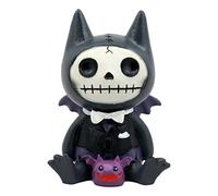 Ebros Gift Larger Furry Bones Count Dracula Vampire Flappy Skeleton Collectible Figurine Skeletons Monster Halloween Night Nocturnal Flying Creatures Furry Bones