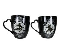 Ebros Gift Set Of 2 Gothic Wicca Triple Moon Goddess Witch And Pentagram Warlock Double Walled Bone China Porcelain Coffee Mugs Tea Drink Cups Alchemy Magic Occult Serveware Drinkware