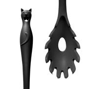 Ebros Gift Wicca Witch Gothic Feline Witching Hour Cat Kitchen Utensil Made Of Silicone For Cooking Baking Mixing Chef Choice (Kitchen Pasta Spoon)