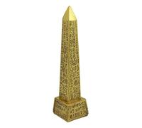 Ebros Gods of Egypt Temple of Ra Gold Colored Luxor Obelisk with Hieroglyphs Statue 7.25" Tall Egyptian Landmark Obelisks Tower Figurine
