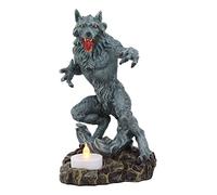 Ebros Gothic Werewolf Tea Light Candle Holder Statue Lycan Beast Wolf Man Figurine Werewolves Direwolf Fantasy Decor Sculpture for Halloween Underworld Macabre Mystic Decorative Candleholder
