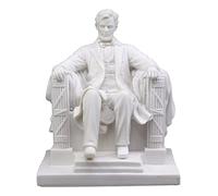 Ebros Small Seated Abraham Lincoln Figurine 5" H Lincoln Memorial Colossal Sculpture 16th President of United States of America