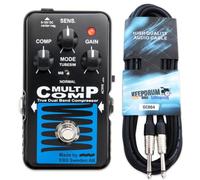 EBS Multicomp Compressor Pedal for Bass Blue with Keepdrum Cable