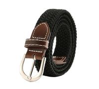 EBSBAG Canvas Belt Elastic Stretch Woven Belt No Hole Pin Buckle Outdoor Belt (Color : Style D, Size : ONE SIZE)