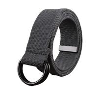 EBSBAG Men's and Women's Canvas Double Loop Buckle Belts (Size : 115CM, Color : 3)