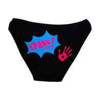 EBSEM Spank Sexy Hipster Bikini Women's Funny Underwear Panties Briefs Lingerie, Black, L