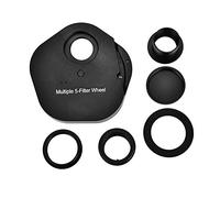 EBTOOLS 1.25 Inch 5 Position Filter Wheel with Eyepiece Adaptor & T2 Camera Adaptor, Durable Aluminum Design for Enhanced Astronomy Experience.