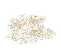 EBTOOLS 100 Pcs Cute Lemon Shaped Clips Gold Finish, Stylish Bookmark Clips with Transparent Box for Office School Home Use