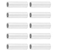 EBTOOLS 10Pcs 6mm Round Aluminum Alloy Spacers Unthreaded Standoff Support Fittings for Machinery and Projects (Length 18mm)