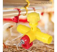 EBTOOLS 10pcs Automatic Chicken Feeder Nipples Drinking Dispenser for Poultry - -Proof Design Ideal for Chickens, Ducks, and Quails