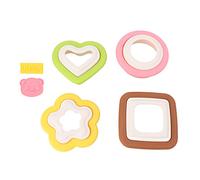 EBTOOLS 10Pcs Cutter Set - Detachable Flower, Heart, and Round Baking Molds for Kids' Meals in The Kitchen