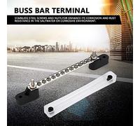 EBTOOLS 12 Positions Electric Terminal Junction Block, 100Amp Bus Bar with Insulated Base for Trucks, Boats, and RVs