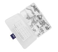 EBTOOLS 12 Sizes Stainless Steel Clevis Pin Assortment Kit, Flat Head T-Shape Round Pins in Convenient Box for Convenient Car Use (60pcs)