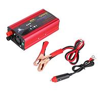 EBTOOLS 1500W DC 12V/24V to AC 220V Sine Inverter, Car Cigarette Lighter Socket, Red and Black, 1 Pack