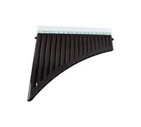 EBTOOLS 18 Pipes Pan Flute in C Key with Mouthpiece - Ideal for Beginners and Students, Comes with Carrying Bag for Easy Transport (Black)