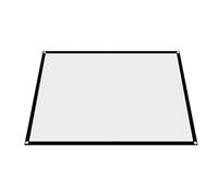 EBTOOLS 1pc Portable Foldable Non-Crease White Projector Curtain Projection Screen 4:3 for Outdoor Cinema and Camping (72 inches)