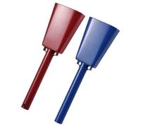 EBTOOLS 2 Pack Cowbells with Handle - for Sporting Events, Weddings, Parties, and Music Education, 10 Inch Iron Noise Makers (25x7.7x4.3cm)