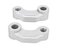 EBTOOLS 2 Pcs Motorcycle Rearview Mirror Extension Bracket for V-Strom DL650 2017-2022, CNC Aluminum Holder (Silver)