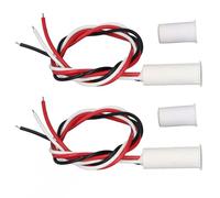 EBTOOLS 2 Sets Magnetic Reed Switches for DC 12-24V NC Wired Door Window Sensor - Home Security -Theft Alarm System