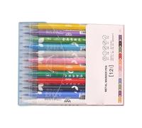 EBTOOLS 24 Colors Metallic Marker Pens Set with Dual Tips for Fine & Bold Art - Quick Dry, for Artists & Kids' Crafts (12 Pens)