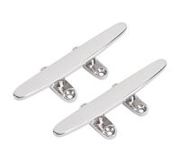 EBTOOLS 2Pcs 6in Duty Marine Cleat in 316 Stainless Steel for Yachts, Speedboats, and Ships with Polished Finish