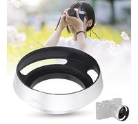 EBTOOLS 2Pcs Aluminium Alloy Hollow Out Lens Hood 39mm for Camera with in Silver