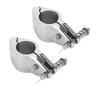 EBTOOLS 2pcs Boat Hinged Upper Jaw Slide 316 Stainless Steel Marine Hardware Fittings Tip Style Bimini Top Hinge Rail Mount(32mm)